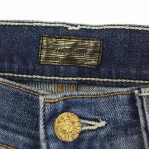 MOTHER THE INSIDER CROP STEP FRAYデニムパンツ ジーンズ カットオフ ストレッチ 青 ブルー 1157-173