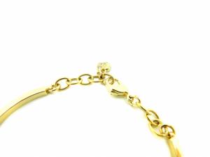 SWAROVSKI ラインストーンサークルブレスレット 金 イエローゴールド