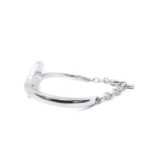 SWAROVSKI ラインストーン バングル ブレスレット シルバー色