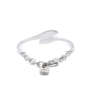 SWAROVSKI ラインストーン バングル ブレスレット シルバー色