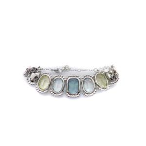 SWAROVSKI ブレスレット ストーン シルバー色