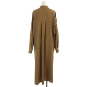 Diagram GRACE CONTINENTAL 22AW ウールビエラシャツワンピース ロング 長袖 バンドカラー 36 ライトブラウン