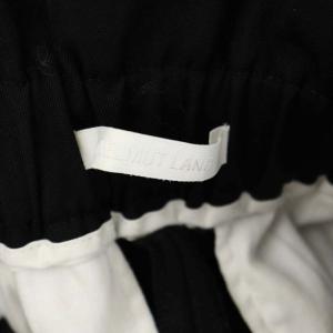Helmut Lang PULL ON GB パンツ テーパード センタープレス タック イージー ウール 0 ブラック