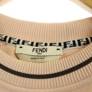 FENDI FS7102 AC6A サイドリボンロゴスウェット S スモーキーピンク