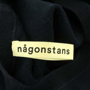 nagonstans アルファベット プルオーバー スウェット トレーナー 長袖 裏起毛 サイドスリット 38 ブラック グリーン イエロー