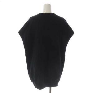 DRIES VAN NOTEN フレンチスリーブ プルオーバー スウェット チュニック 半袖 裏パイル XS ブラック