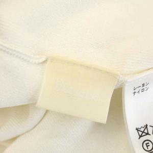 Diagram ネックラインニット カットソー ノースリーブ プルオーバー モックネック 36 白 黒 ホワイト ブラック