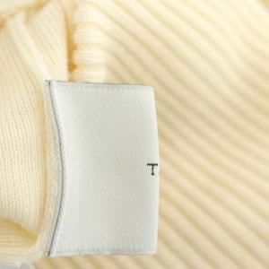 TAN フレアスカート ニット ロング プリーツ ウール F アイボリー