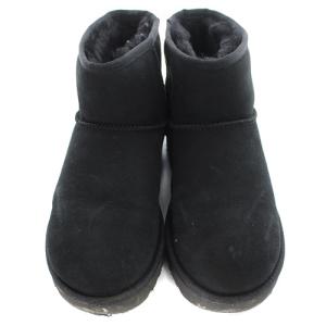 UGG australia クラシック ミニ CLASSIC MINI ムートンブーツ ショート 24cm 黒 ブラック 1016222