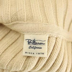 Ron Herman Air Cotton Rib Turtle Pullover ニット セーター 長袖 ハイネック リブ ロールアップ XS