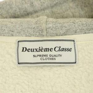 Deuxieme Classe 裏起毛 ジップアップパーカー スウェット 長袖 杢グレー