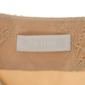 CELFORD フレアスカート レース ロング ナイロン 36 ベージュ