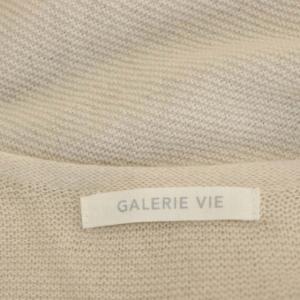 GALERIE VIE 19SS ウールカシミヤ Vネックニット セーター 長袖 S ベビーベージュ