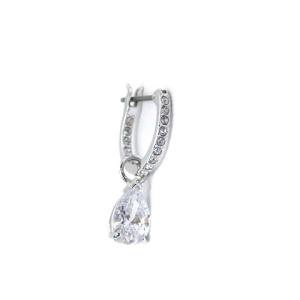 SWAROVSKI ピアス しずく ストーン シルバー色