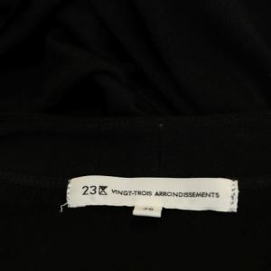 23区 vingt-trois マルチファンクショナル ロングカーディガン 長袖 38 黒 ブラック