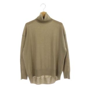 vingt-trois 22AW タートルネックニット セーター 長袖 プルオーバー ウール カシミヤ混 38 グレージュ