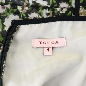 TOCCA ワンピース ひざ丈 ノースリーブ 花柄 4 マルチカラー