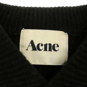 Acne Studios Vネックニット セーター 長袖 プルオーバー ウール XS ダークグレー