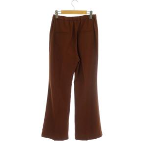 EVERYDAY I LIKE 21SS イージーフレアパンツ センタープレス ギャザー 38 テラコッタ