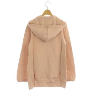 franche lippée バンビチャーム ジップアップ パーカー ジャケット 無地 フードリボン コットン混 M ピンク