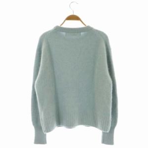 Shinzone THE SHINZONE RACOON SWEATER ニット セーター 長袖 クルーネック F サックス