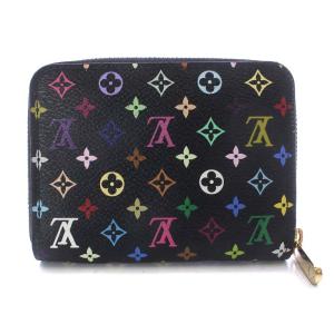 LOUIS VUITTON モノグラム マルチカラー ジッピー コインパース コインケース 小銭入れ ブラック M66549