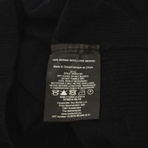 TORY BURCH ニット ウール カーディガン 長袖 金ボタン Vネック 紺 ネイビー