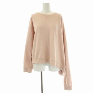 MM6 アシンメトリー スウェット トレーナー 長袖 裏パイル S スモーキーピンク