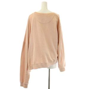 Martin Margiela 6 MM6 アシンメトリー スウェット トレーナー 長袖 裏パイル S スモーキーピンク