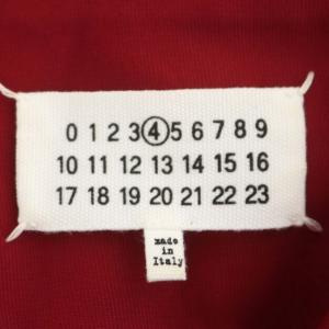 Martin Margiela 4 長袖プルオーバー カットソー クルーネック チュニック XL 赤 レッド