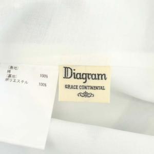 Diagram GRACE CONTINENTAL ボタニカルプリント ワンピース ノースリーブ ロング 36 白 マルチカラー ホワイト