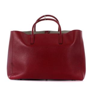 ANYA HINDMARCH EBURY MAXI FEATHERWEIGHT MEN AT WORK トートバッグ レザー 赤
