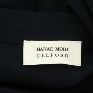 CELFORD HANAE MORI 22SS タックディティールAラインワンピース スタンカラー バルンスリーブ
