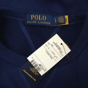 POLO RALPH LAUREN 裏起毛プルオーバー トレーナー スウェット 長袖 S 紺 ネイビー