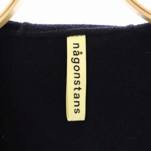 ENFOLD ナゴンスタンス 23SS DOUBLE FACE CARDIGAN 38 ネイビー