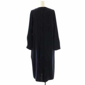 ENFOLD 23SS CURVE DRESS 38 ダークネイビー