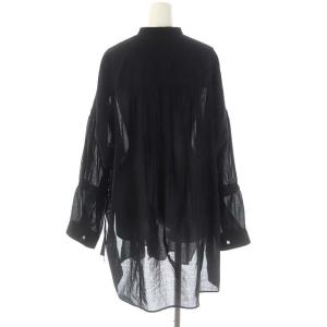 ENFOLD 22AW COローン China BLOUSE ブラウス 38 黒