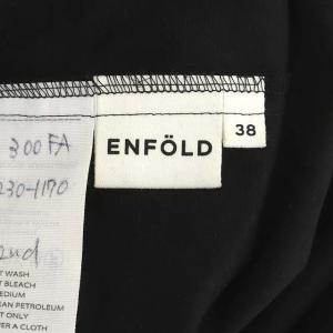 ENFOLD 22AW COローン China BLOUSE ブラウス 38 黒