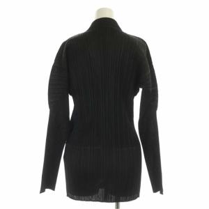 PLEATS PLEASE ISSEY MIYAKE プリーツ テーラードジャケット 4B ミドル丈 3 ブラック
