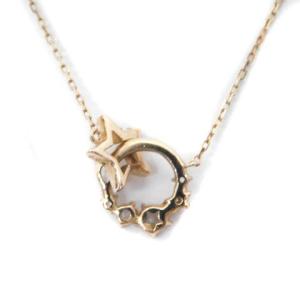 4℃ 2021クリスマス限定 wish the stella ネックレス 星 スター ストーン SILVER ピンクゴールド色