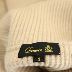 Drawer 20AW 9G畦編みタートルネックニット カシミヤ混 1 ベージュ