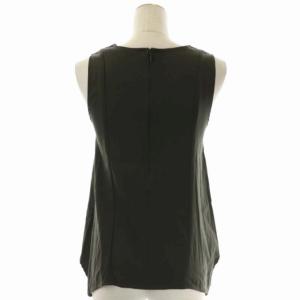 ESTNATION セットアップ 上下 ノースリーブシャツ カットソー クルーネック テーパードパンツ センタープレス タック 36 カーキ