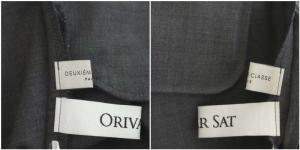 Deuxieme Classe オリバーサット ORIVER SAT テーパードパンツ タック センタープレス 36 グレー