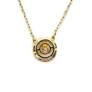 SWAROVSKI Sparkling Dance Round ネックレス ダンシングストーン ゴールド色