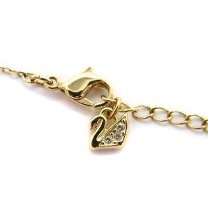 SWAROVSKI Sparkling Dance Round ネックレス ダンシングストーン ゴールド色