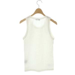 DIOR HOMME BEE刺繍 ノースリーブ カットソー タンクトップ XXS 白 ホワイト