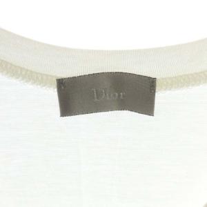 DIOR HOMME BEE刺繍 ノースリーブ カットソー タンクトップ XXS 白 ホワイト