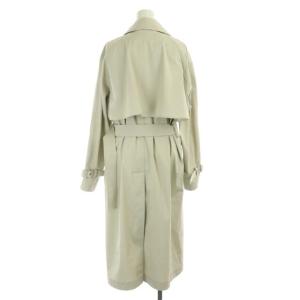 Theory 23SS Sleek Trench DBL BR トレンチコート スプリングコート S ライトグレー
