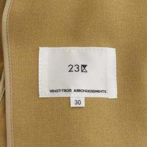 23区 vingt-trois 21SS ポリエステルツイルストレッチ トレンチコート スプリングコート ロング ベルト付き 30