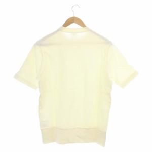 LOOPWHEELER ×LOWERCASE ツリテンジク スウェット型 ワイド Tシャツ 半袖 S オフホワイト